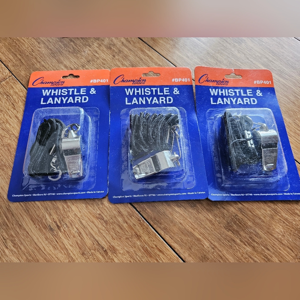 Champion Sports Whistle And Lanyard